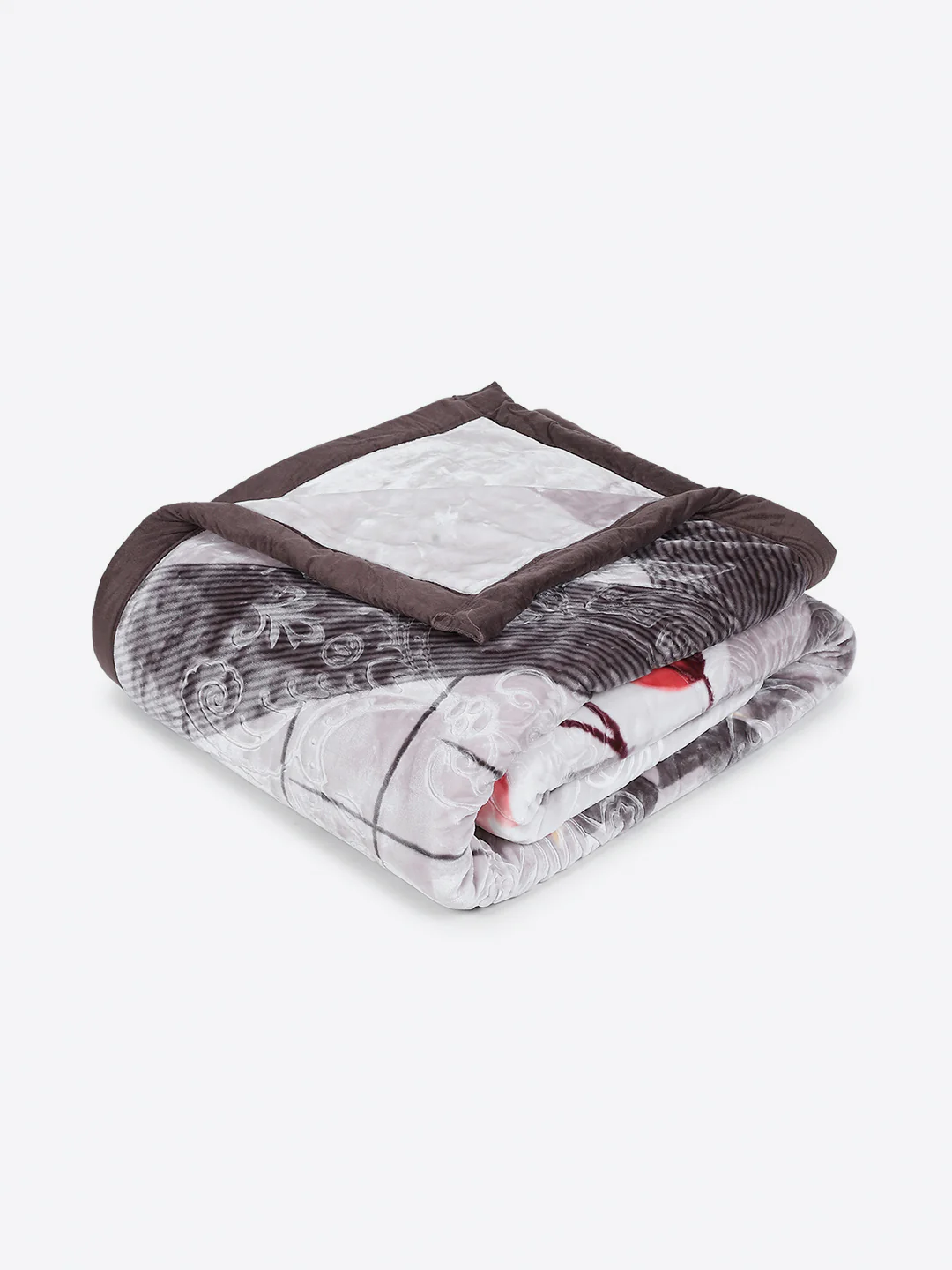 Printed Double Bed 2 Ply, 1136 GSM Embossed Blanket for Heavy Winter - (Commander) - Image 5