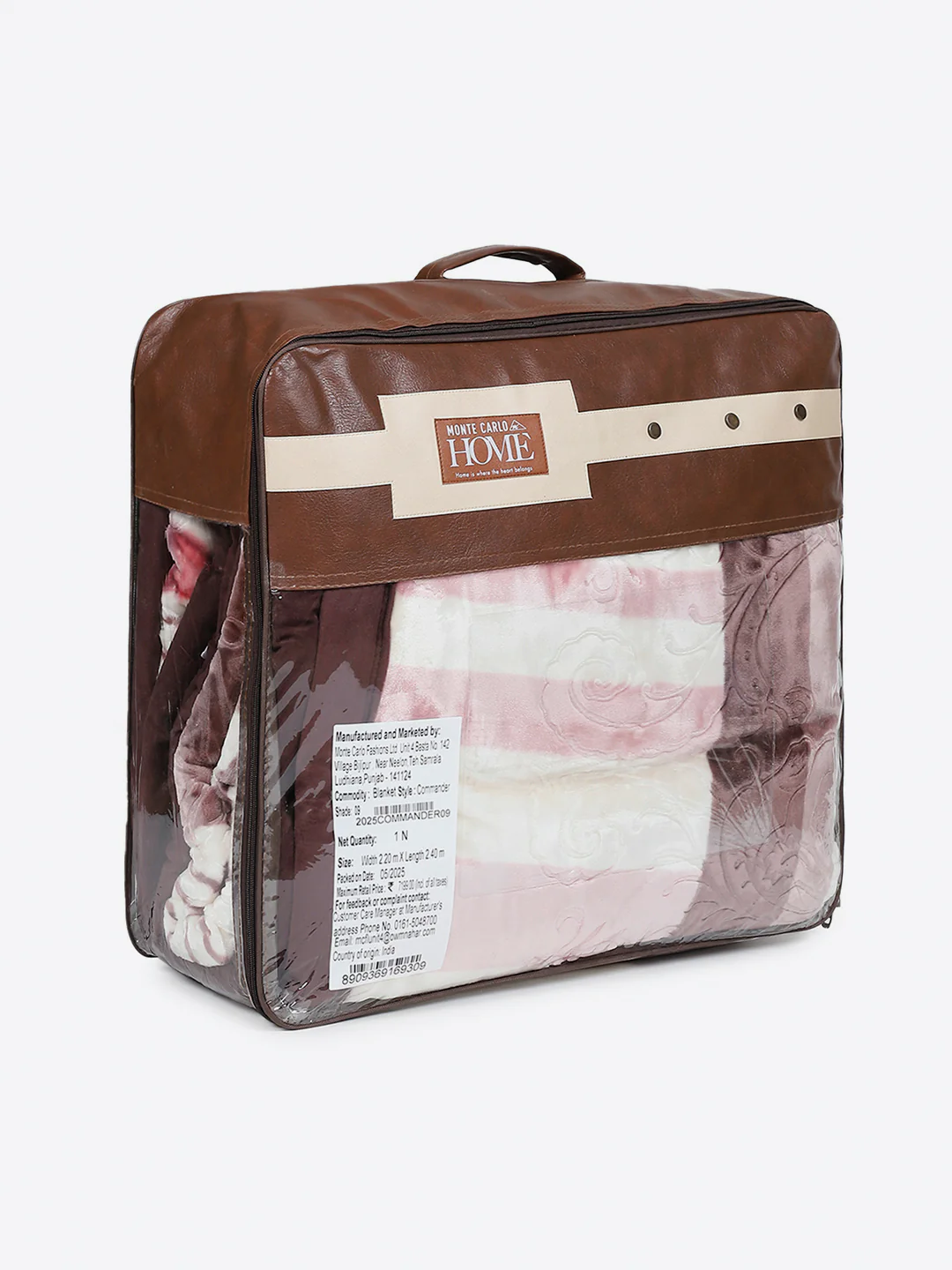 Printed Double Bed 2 Ply, 1136 GSM Embossed Blanket for Heavy Winter - (Commander) - Image 8