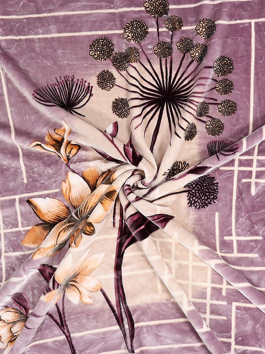 Printed Double Bed 2 Ply, 1136 GSM Embossed Blanket for Heavy Winter - (Commander) - Image 7