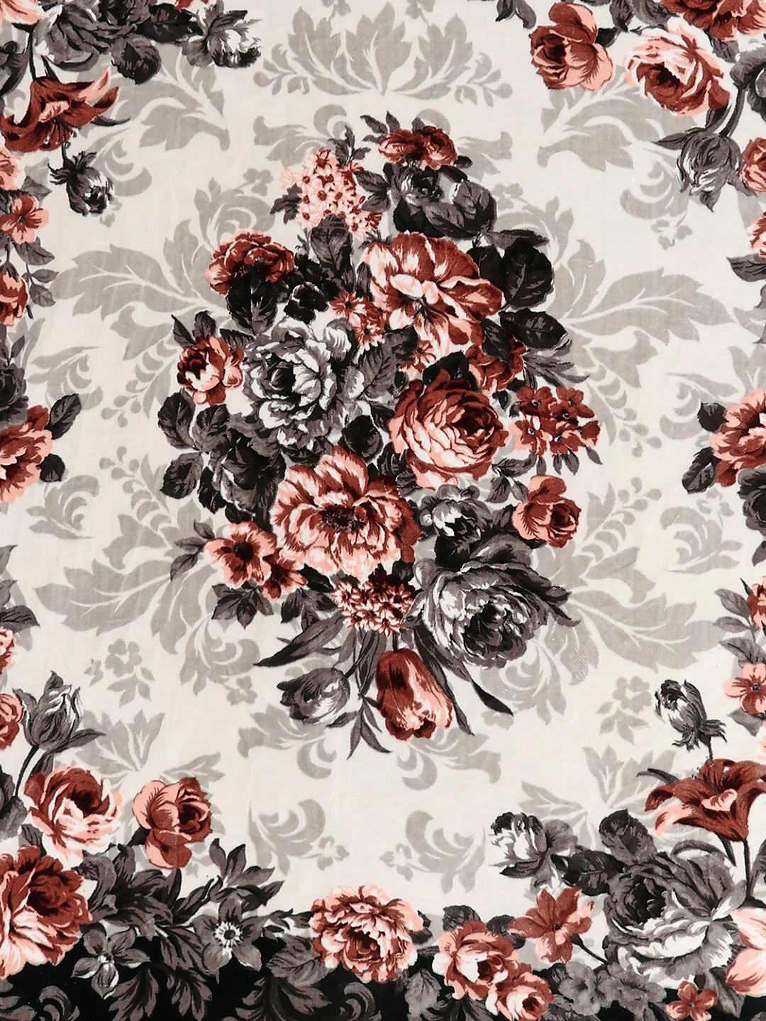 Printed Double Bed 2 Ply, 1042 GSM Cloudy Blanket for Heavy Winter - (Emilia) - Image 6