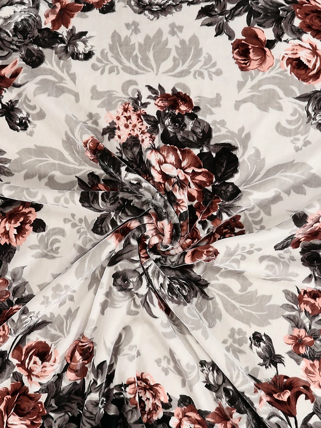 Printed Double Bed 2 Ply, 1042 GSM Cloudy Blanket for Heavy Winter - (Emilia) - Image 7