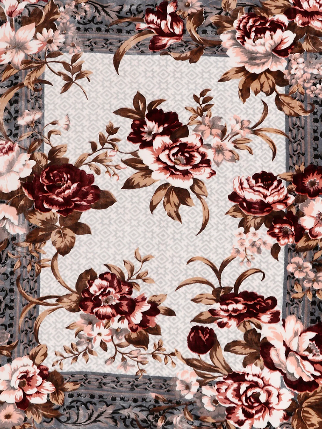 Printed Double Bed 2 Ply, 1042 GSM Cloudy Blanket for Heavy Winter - (Emilia) - Image 6