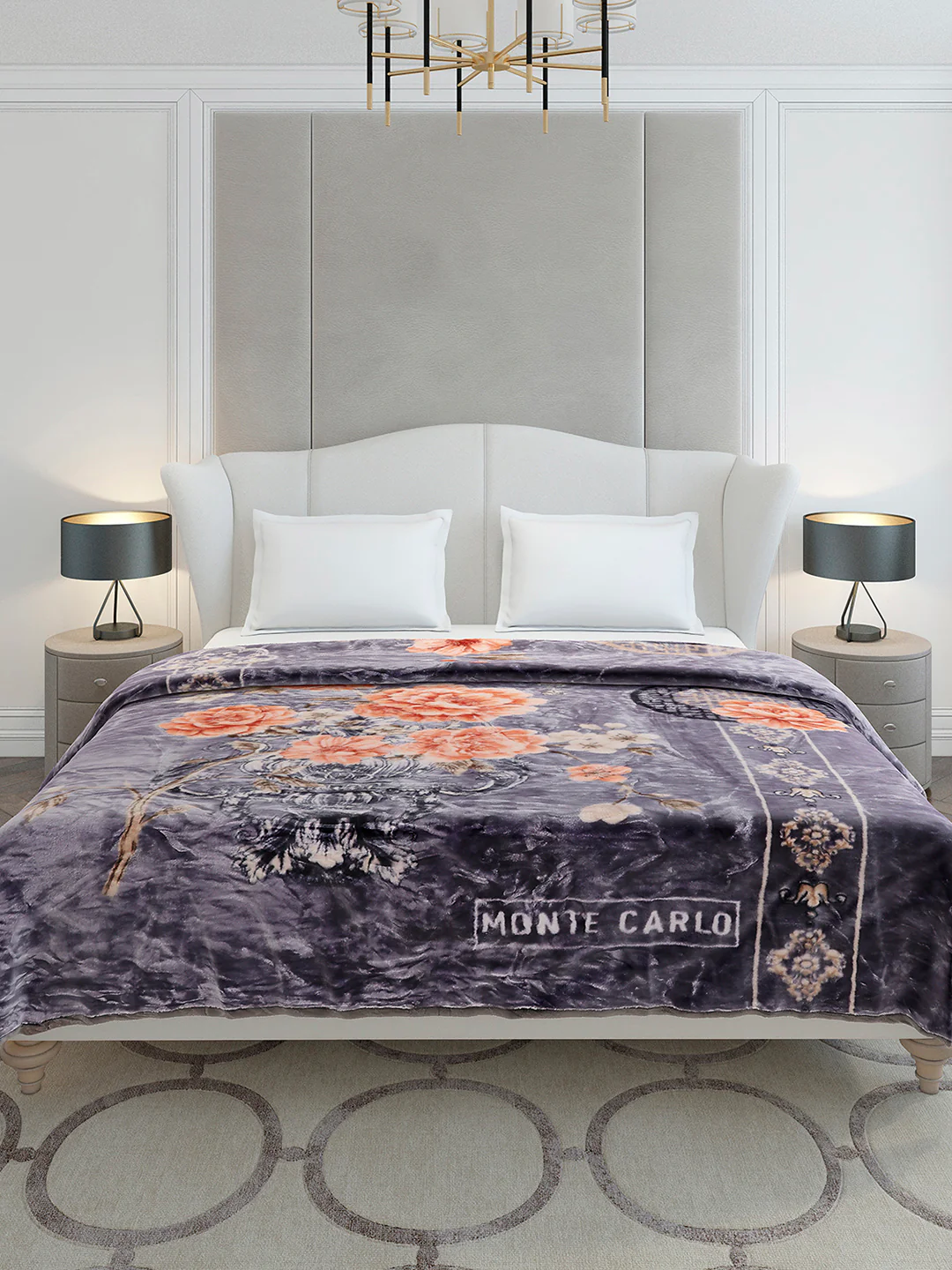 Printed Double Bed 2 Ply, 852 GSM Blanket for Heavy Winter - (Marshal) - Image 2