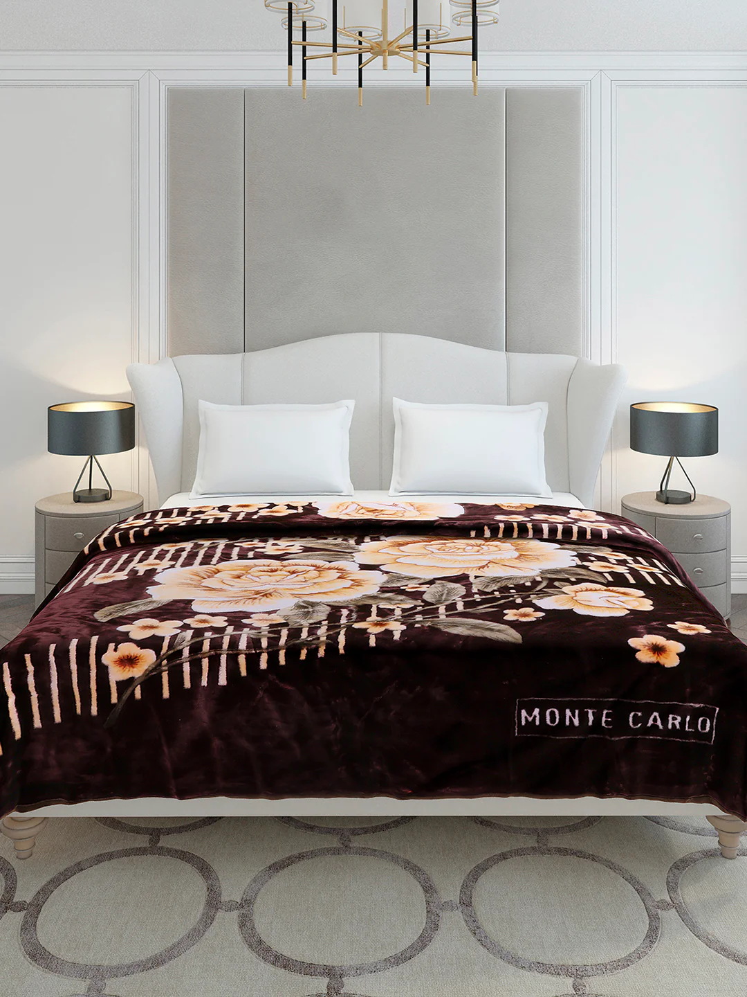 Printed Double Bed 2 Ply, 852 GSM Blanket for Heavy Winter - (Marshal) - Image 2