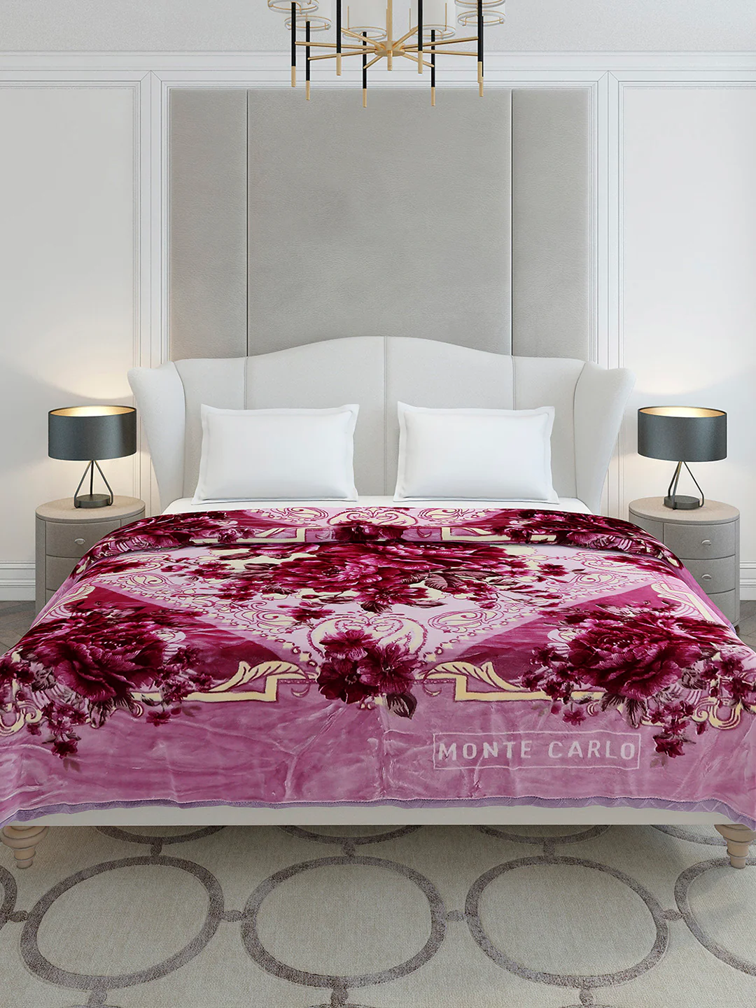 Printed Double Bed 2 Ply, 1136 GSM Blanket for Heavy Winter - (Monarch) - Image 2