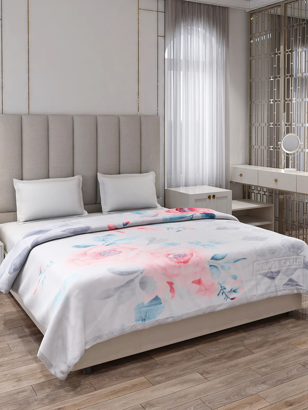 Printed Double Bed 2 Ply, 871 GSM Blanket for Heavy Winter - (Moon Valley Plus) - Image 4