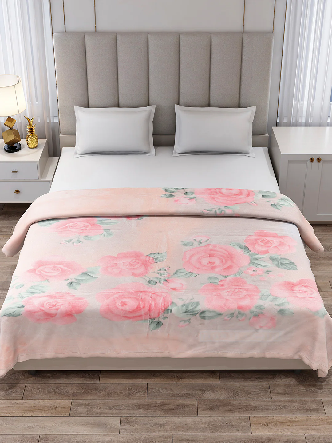 Printed Double Bed 2 Ply, 871 GSM Blanket for Heavy Winter - (Moon Valley Plus) - Image 3