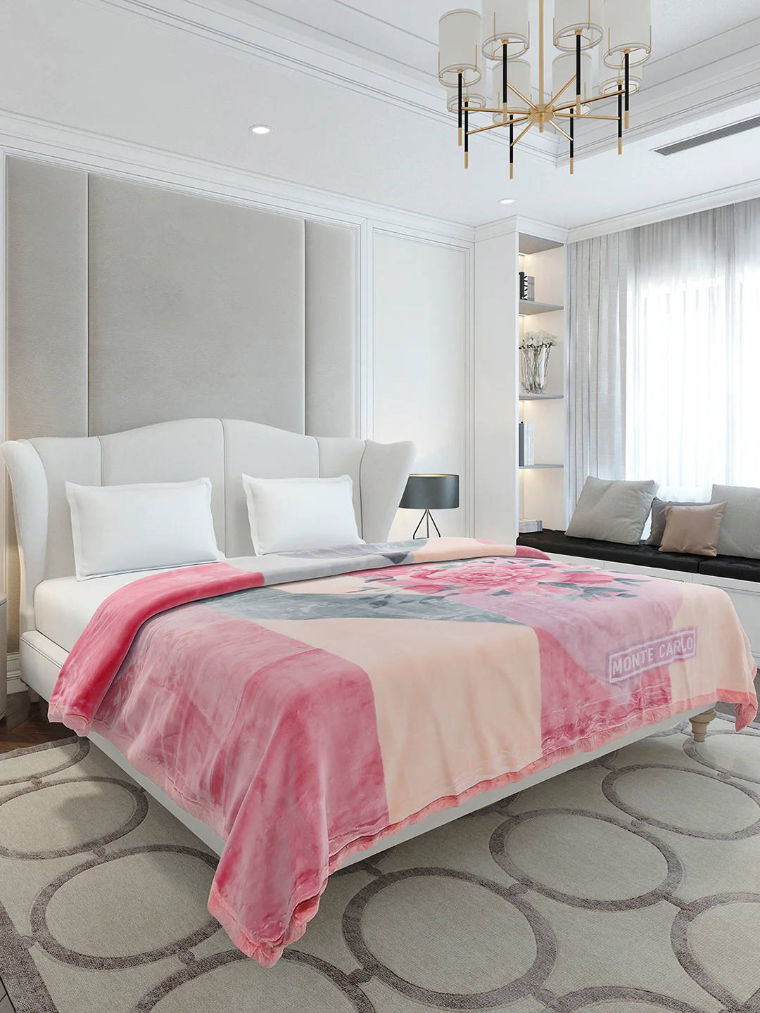 Printed Double Bed 2 Ply, 909 GSM Embossed Blanket for Heavy Winter - (Vista Plus) - Image 4