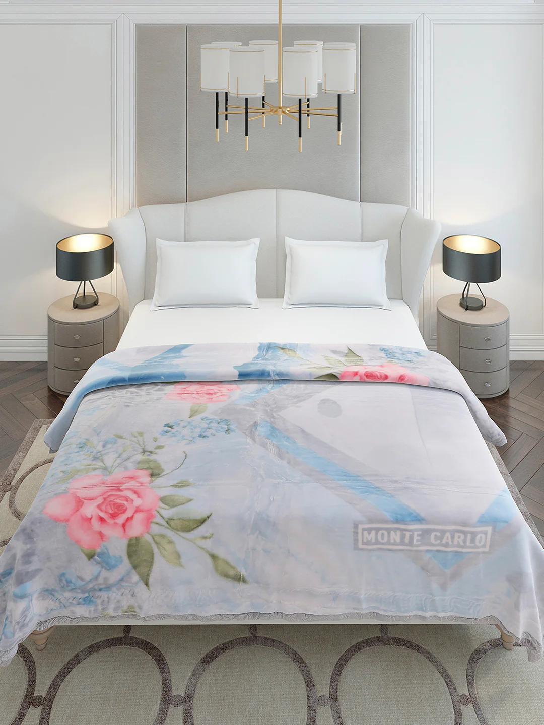 Printed Double Bed 2 Ply, 909 GSM Embossed Blanket for Heavy Winter - (Vista Plus) - Image 2