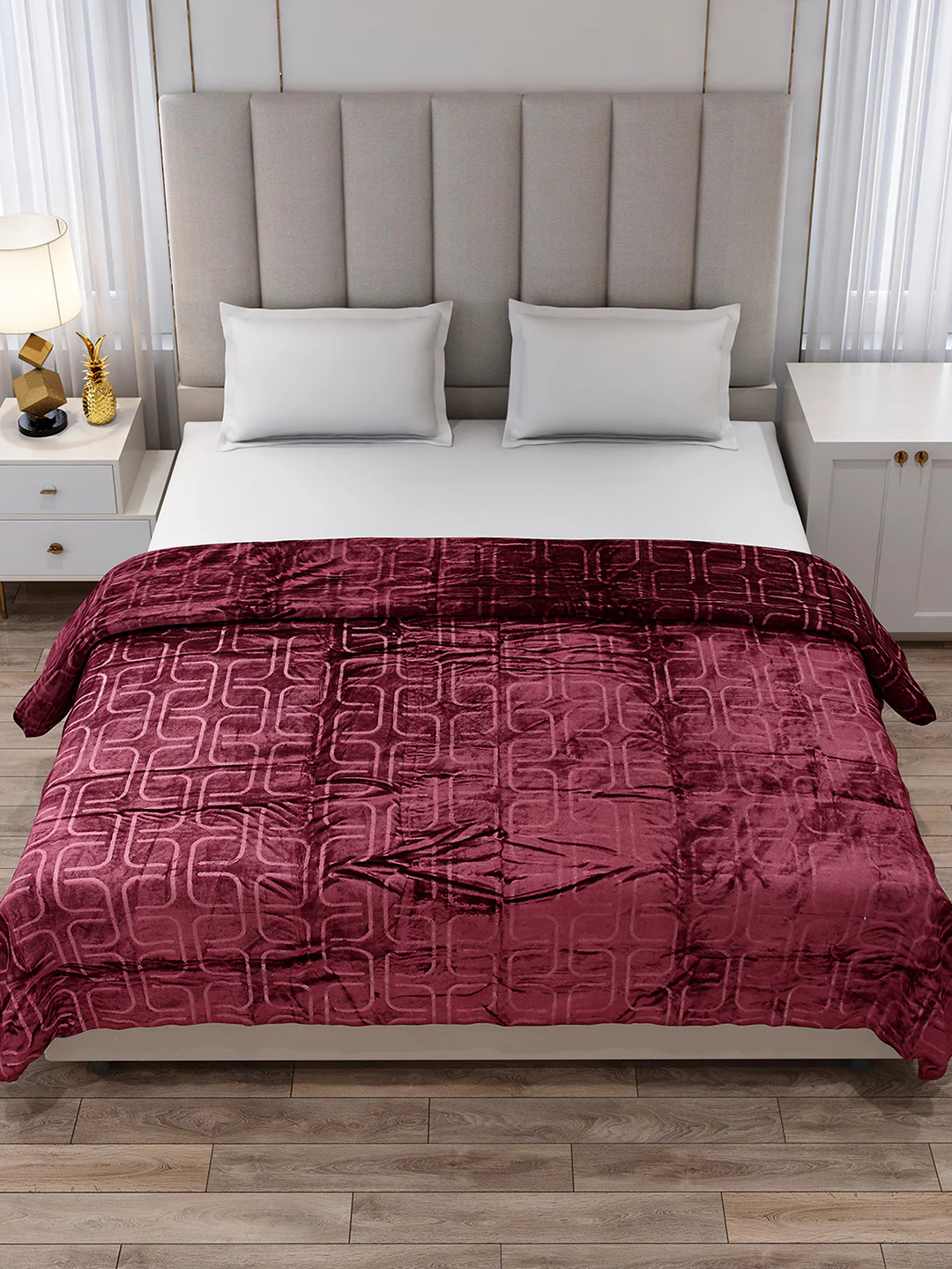 Printed Double Bed 210 GSM Blanket for AC Room - (Frosty) - Image 2