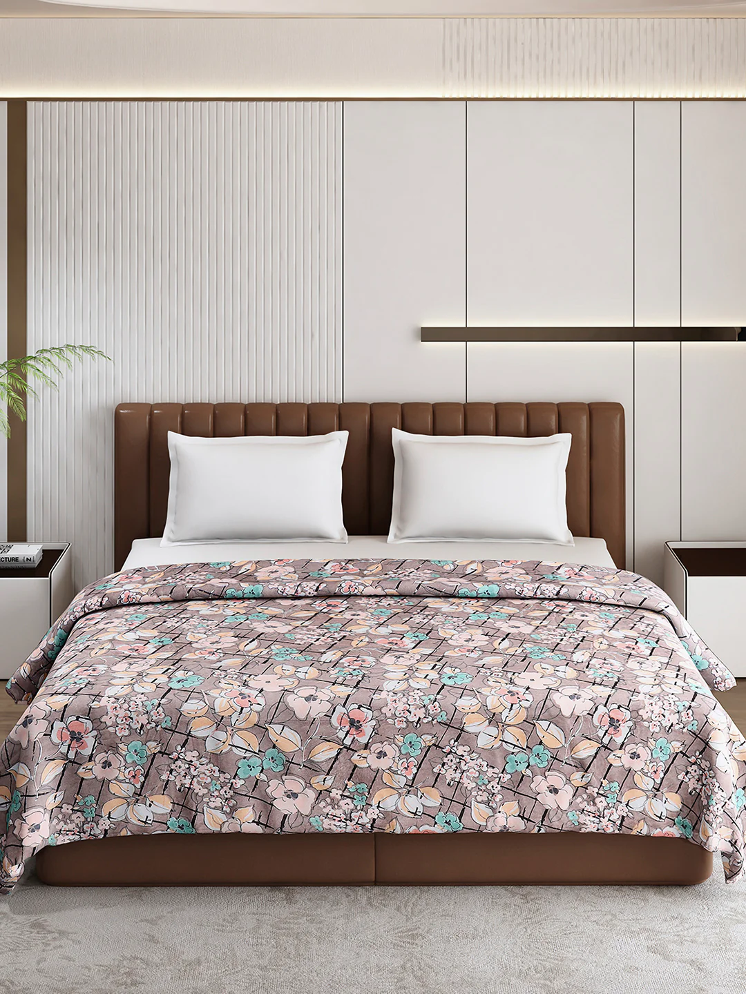 Printed Double Bed 210 GSM Blanket for AC Room - (Mellow) - Image 3