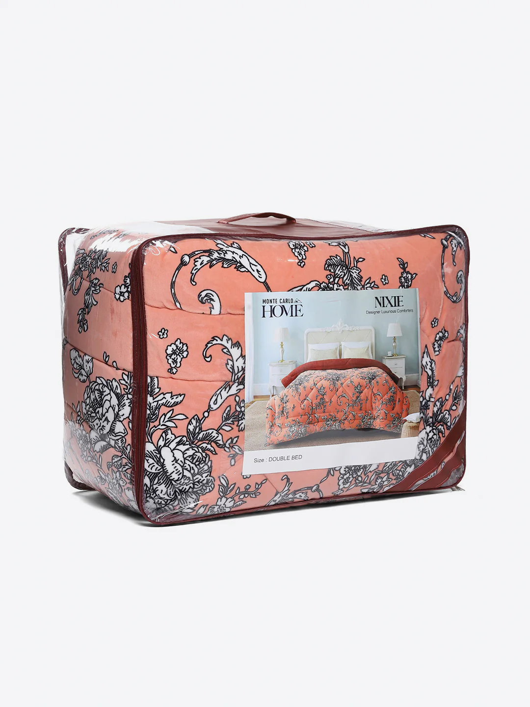 Printed Double Bed 210 GSM Comforter for Mild Winter (Nixie), Weight 729 gm - Image 8