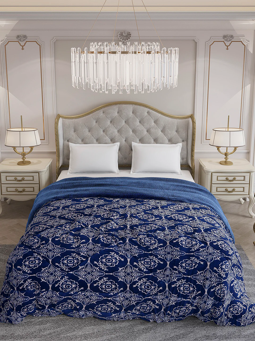 Printed Double Bed 210 GSM Comforter for Mild Winter (Nixie), Weight 729 gm - Image 3