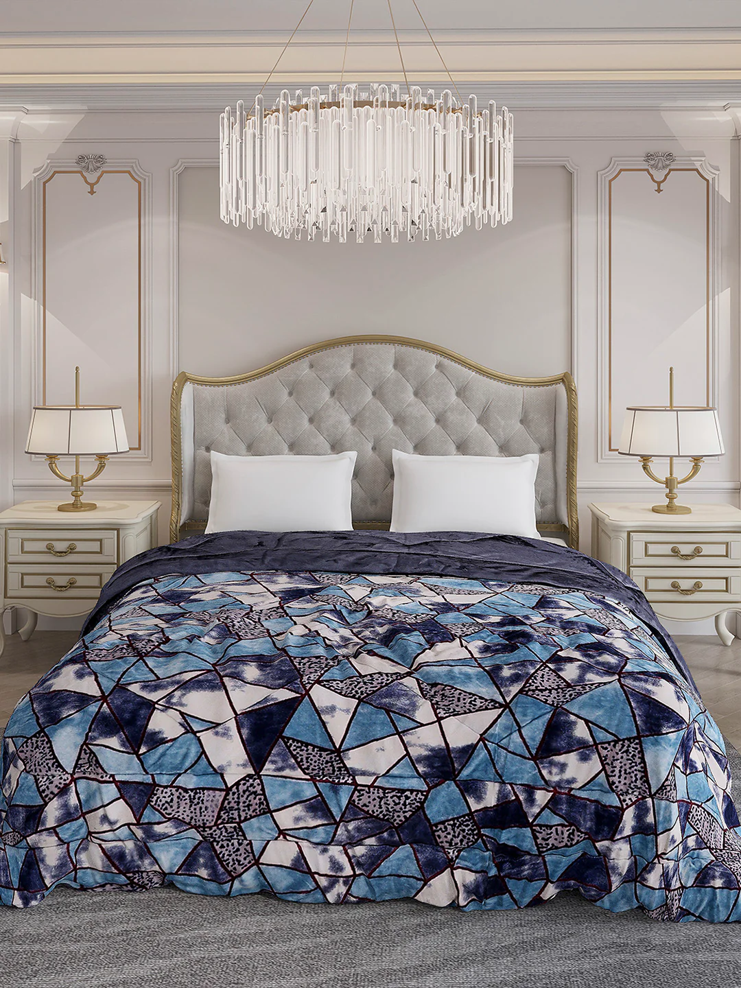 Printed Double Bed 233 GSM Comforter for Mild Winter (Beauty), Weight 855 gm - Image 2