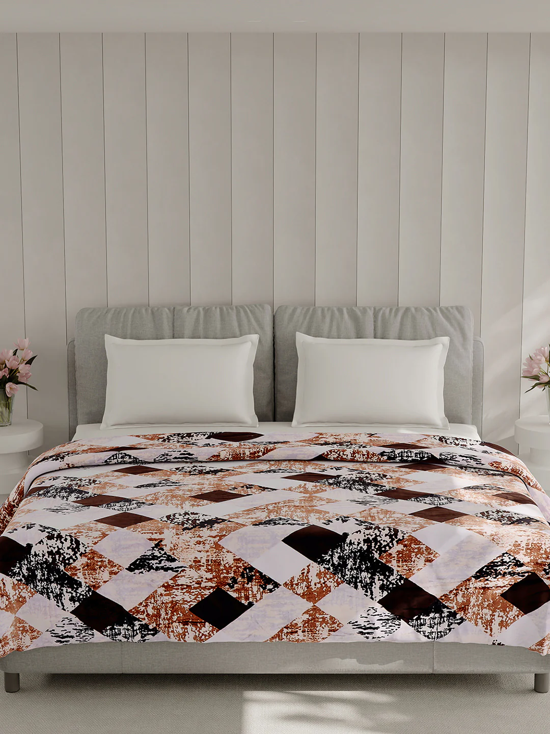Printed Double Bed 240 GSM Blanket for AC Room - (Plushy) - Image 3