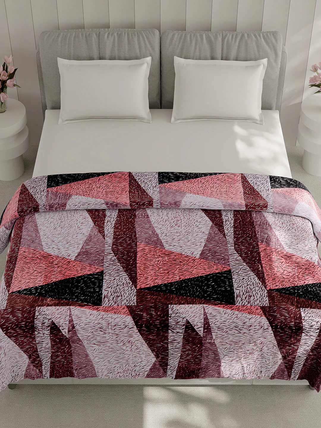 Printed Double Bed 240 GSM Blanket for AC Room - (Plushy) - Image 2