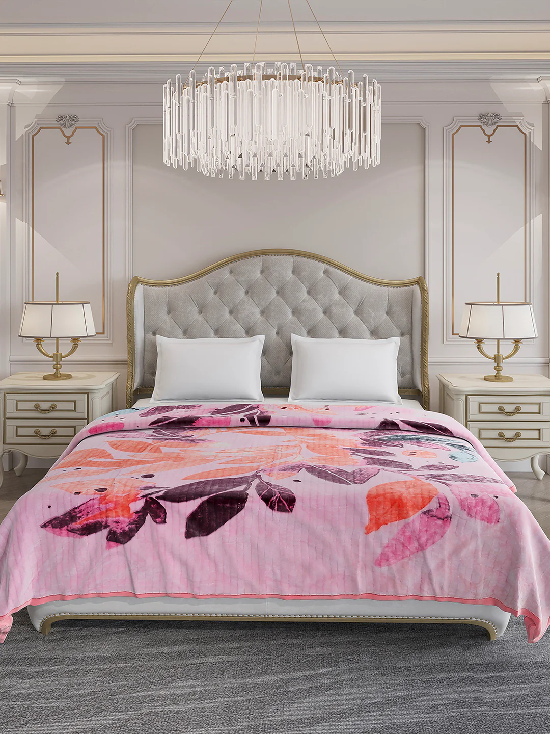Printed Double Bed 3 Ply, 928 GSM Blanket for Winter - (Marvin PVC) - Image 2