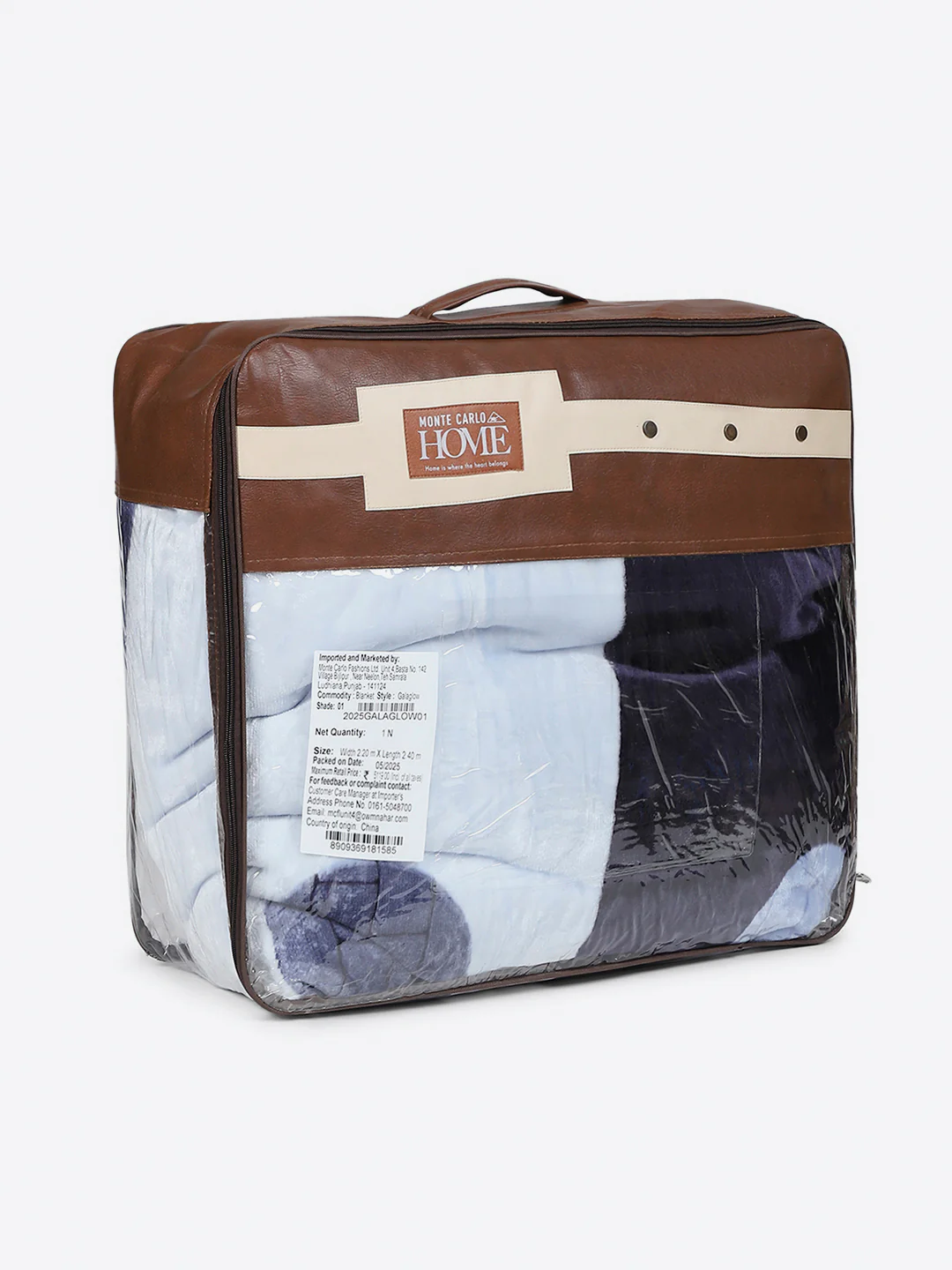 Printed Double Bed 3 Ply, 720 GSM Blanket for Heavy Winter - (Gala Glow) - Image 8