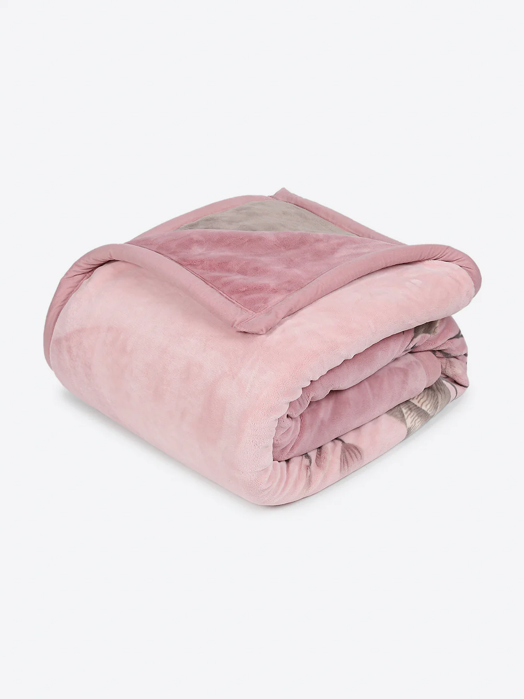 Printed Double Bed 3, 890 GSM Ply Blanket for Heavy Winter - (Rosewood) - Image 5