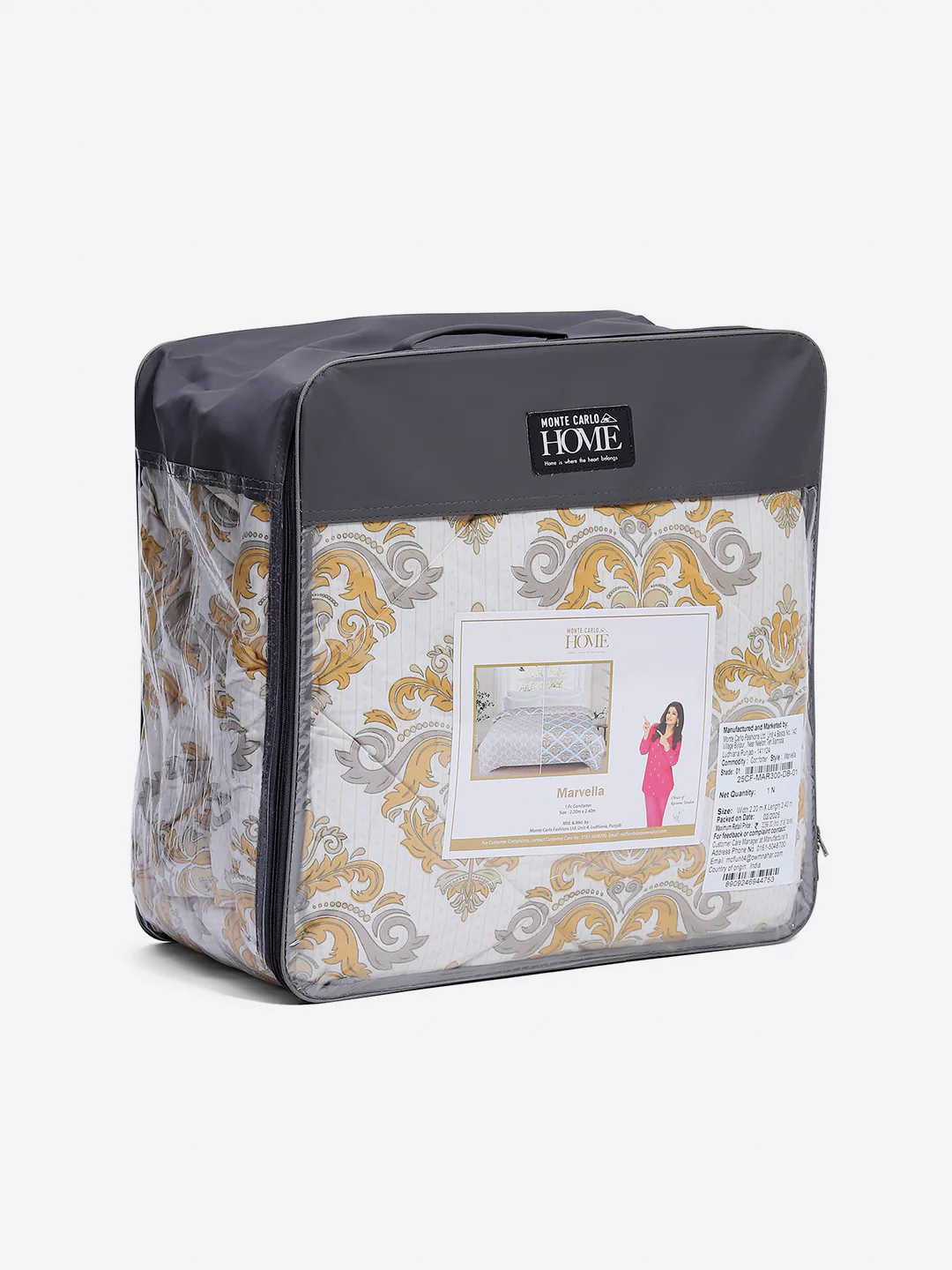 Printed Double Bed 3 Ply Comforter for AC Room - (Marvella) - Image 11