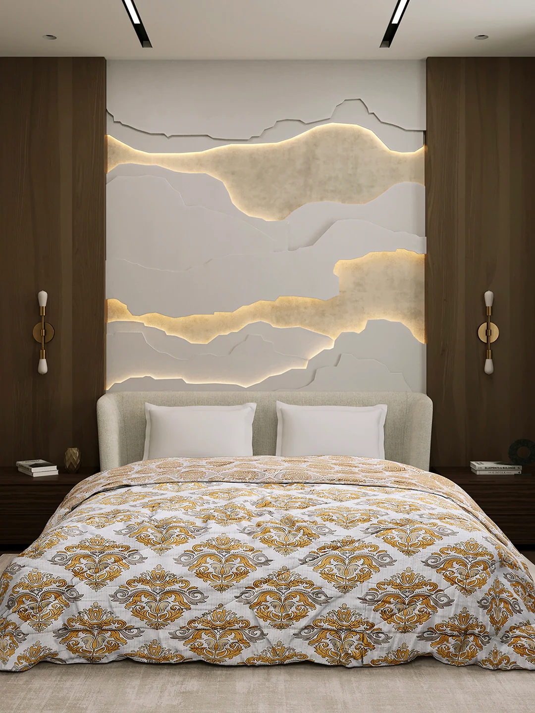 Printed Double Bed 3 Ply Comforter for AC Room - (Marvella) - Image 2
