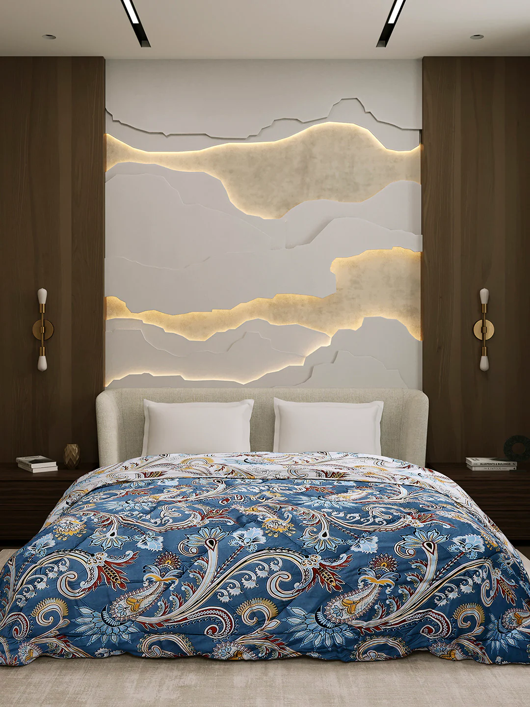 Printed Double Bed 3 Ply Comforter for AC Room - (Marvella) - Image 2
