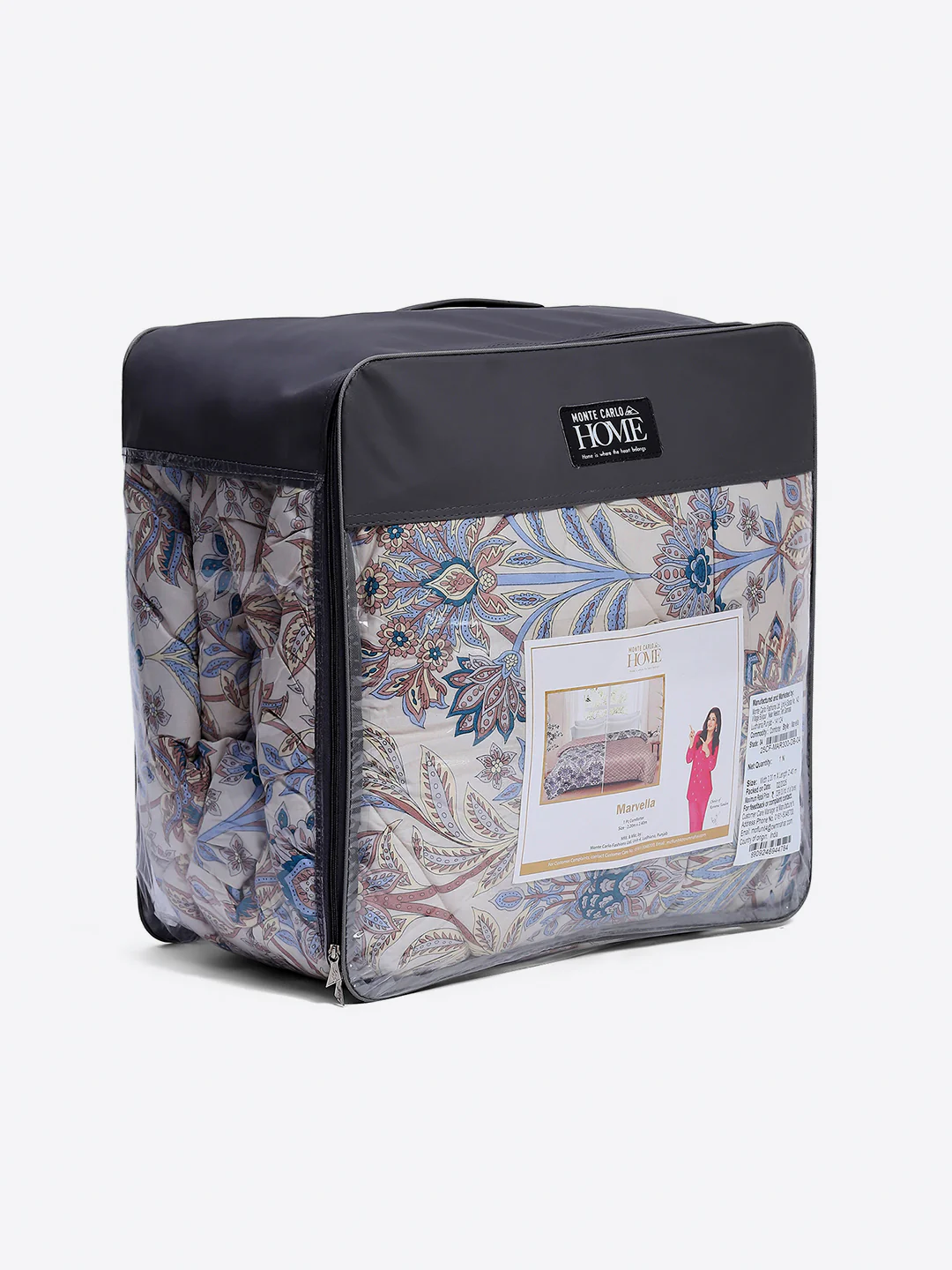 Printed Double Bed 3 Ply Comforter for AC Room - (Marvella) - Image 11