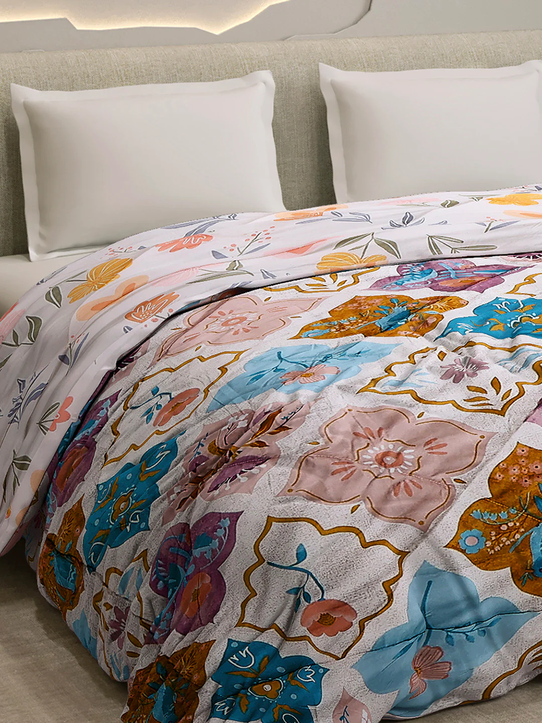 Printed Double Bed 3 Ply Comforter for AC Room - (Marvella) - Image 6