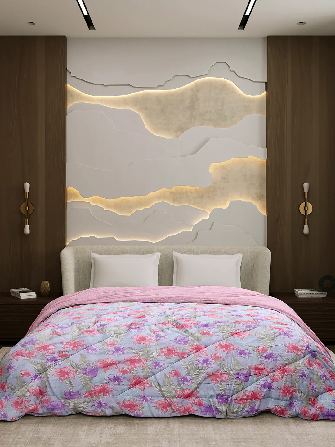 Printed Double Bed 3 Ply Comforter for AC Room - (Marvella) - Image 3