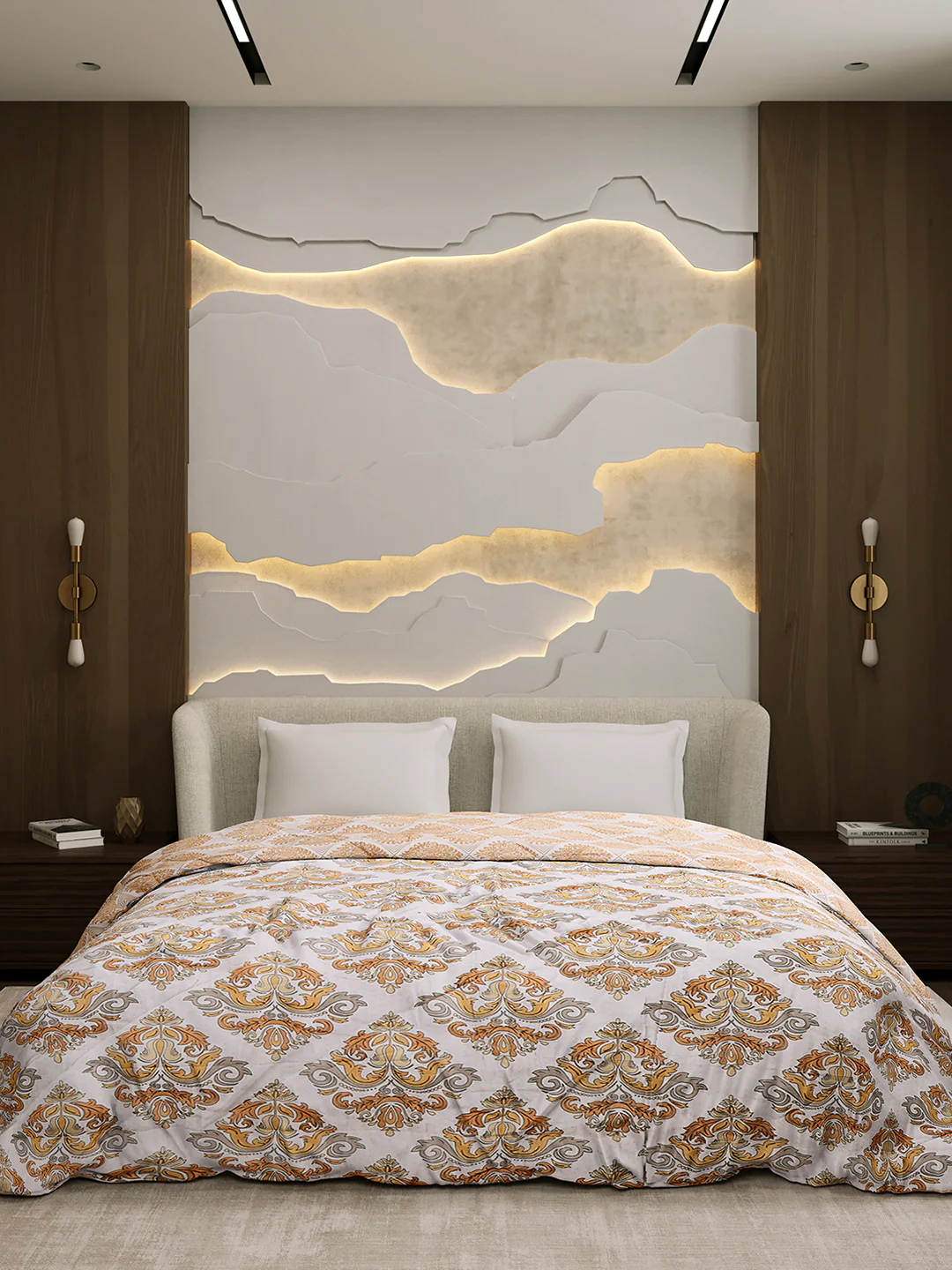 Printed Double Bed 3 Ply Comforter for AC Room - (Marvella) - Image 2