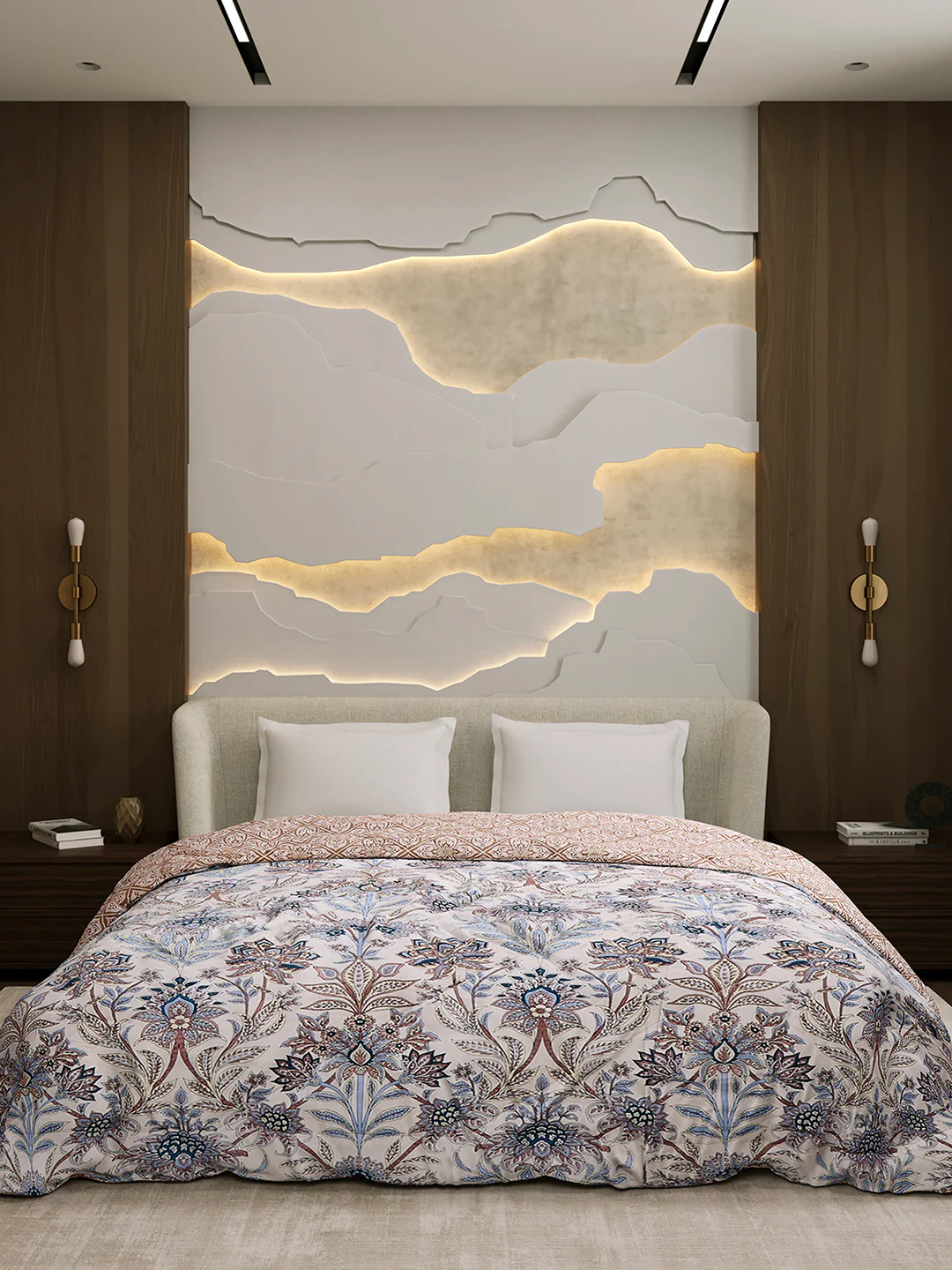Printed Double Bed 3 Ply Comforter for AC Room - (Marvella) - Image 2