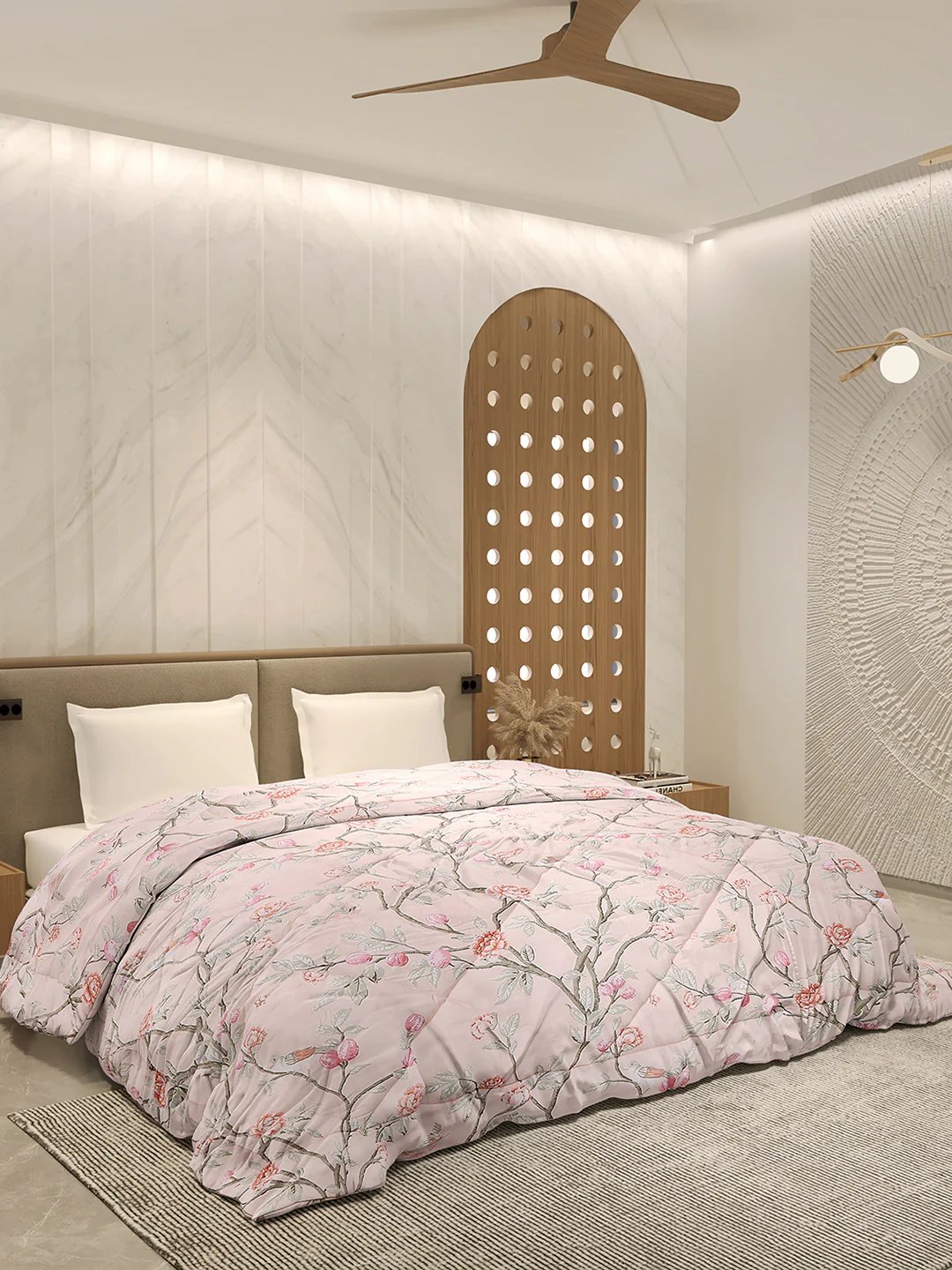 Printed Double Bed 3 Ply Comforter for AC Room - (Marvella) - Image 4