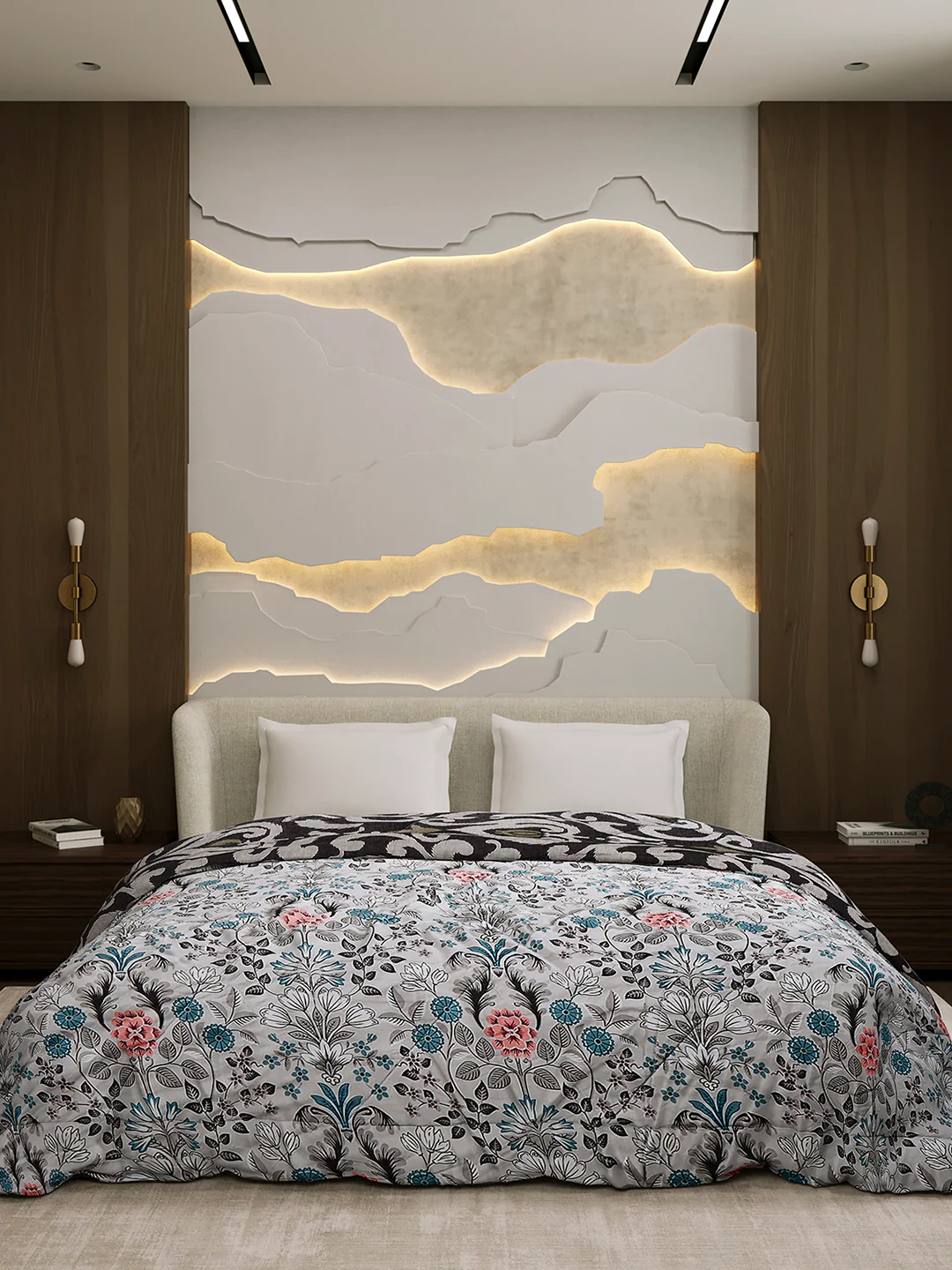 Printed Double Bed 3 Ply Comforter for AC Room - (Sanskriti) - Image 3