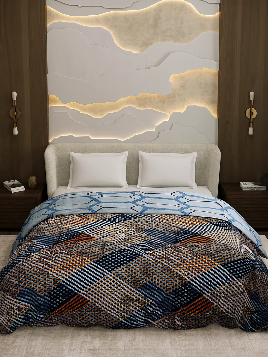 Printed Double Bed 3 Ply Comforter for AC Room - (Sanskriti) - Image 2