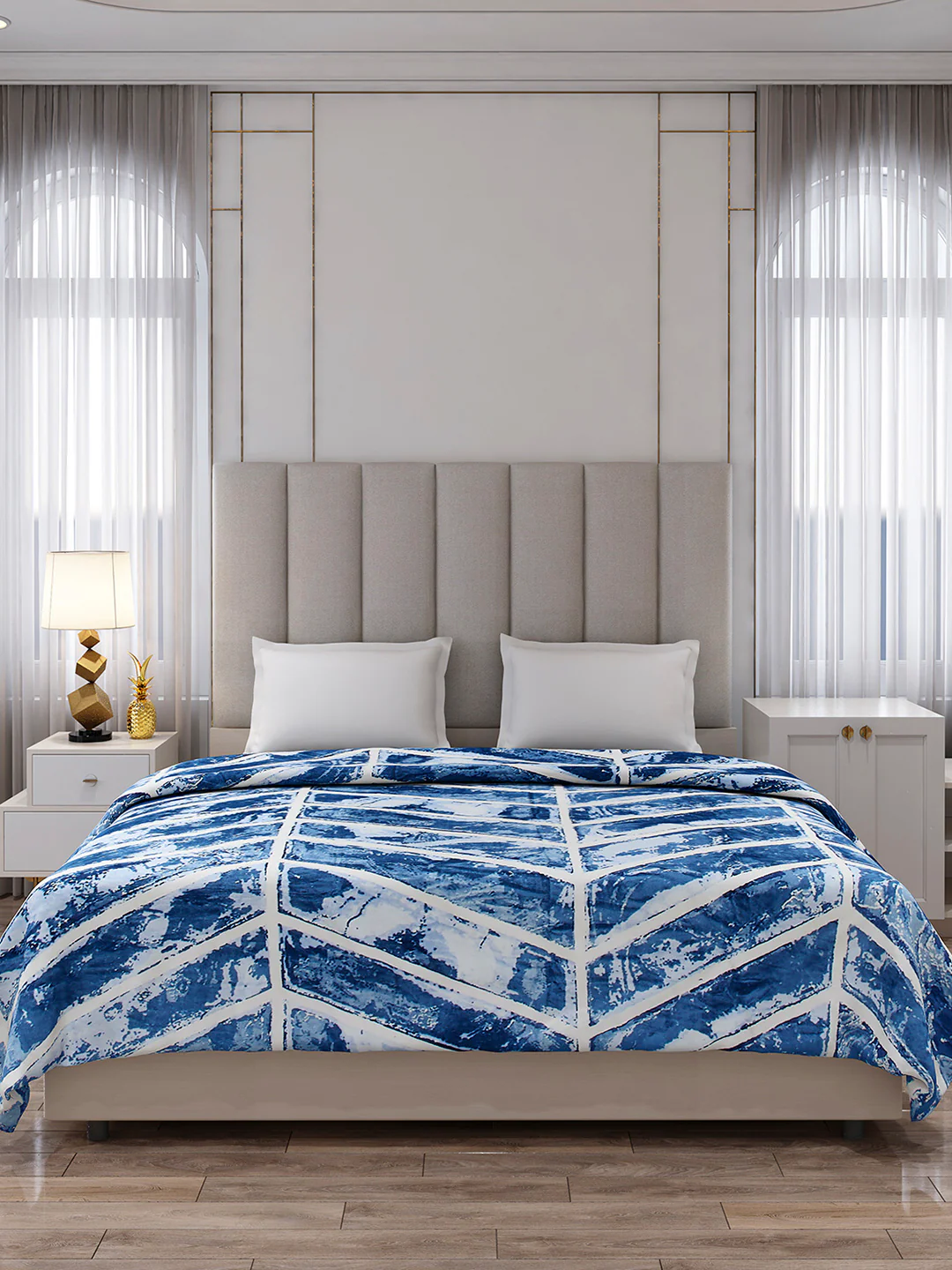 Printed Double Bed 300 GSM Blanket for AC Room - (Legacy) - Image 3