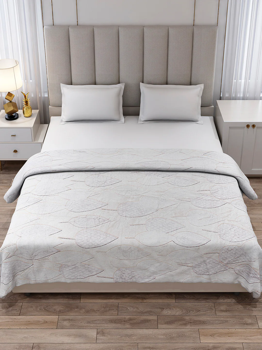 Printed Double Bed 300 GSM Blanket for AC Room - (Matrix) - Image 2