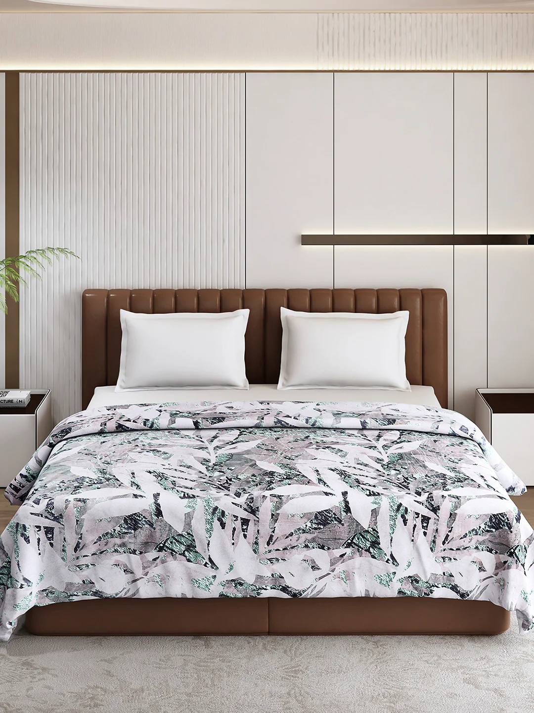 Printed Double Bed 300 GSM Blanket for AC Room - (Tulip) - Image 3