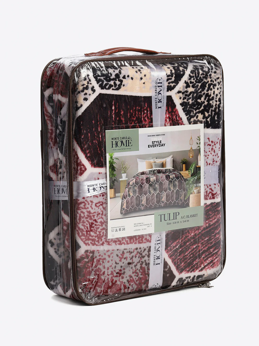 Printed Double Bed 300 GSM Blanket for AC Room - (Tulip) - Image 8