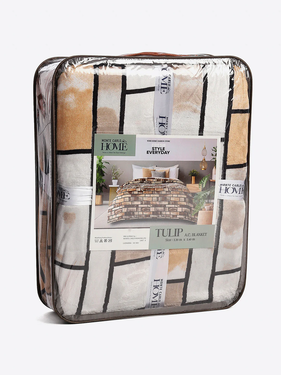 Printed Double Bed 300 GSM Blanket for AC Room - (Tulip) - Image 8