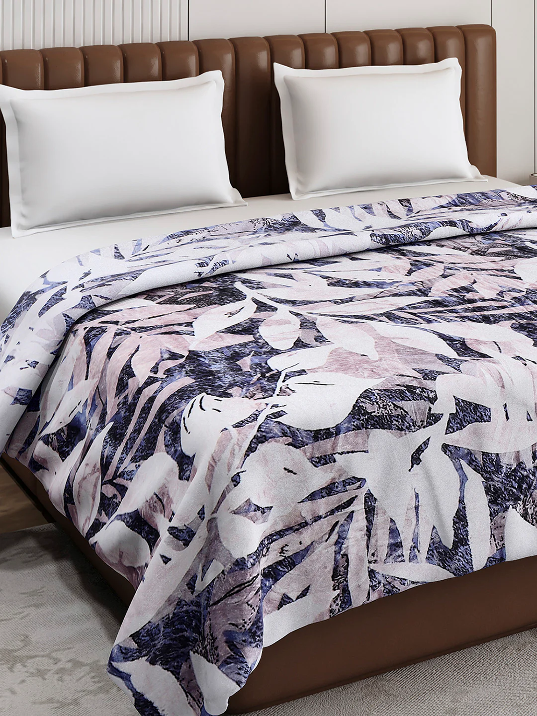 Printed Double Bed 300 GSM Blanket for AC Room - (Tulip) - Image 4