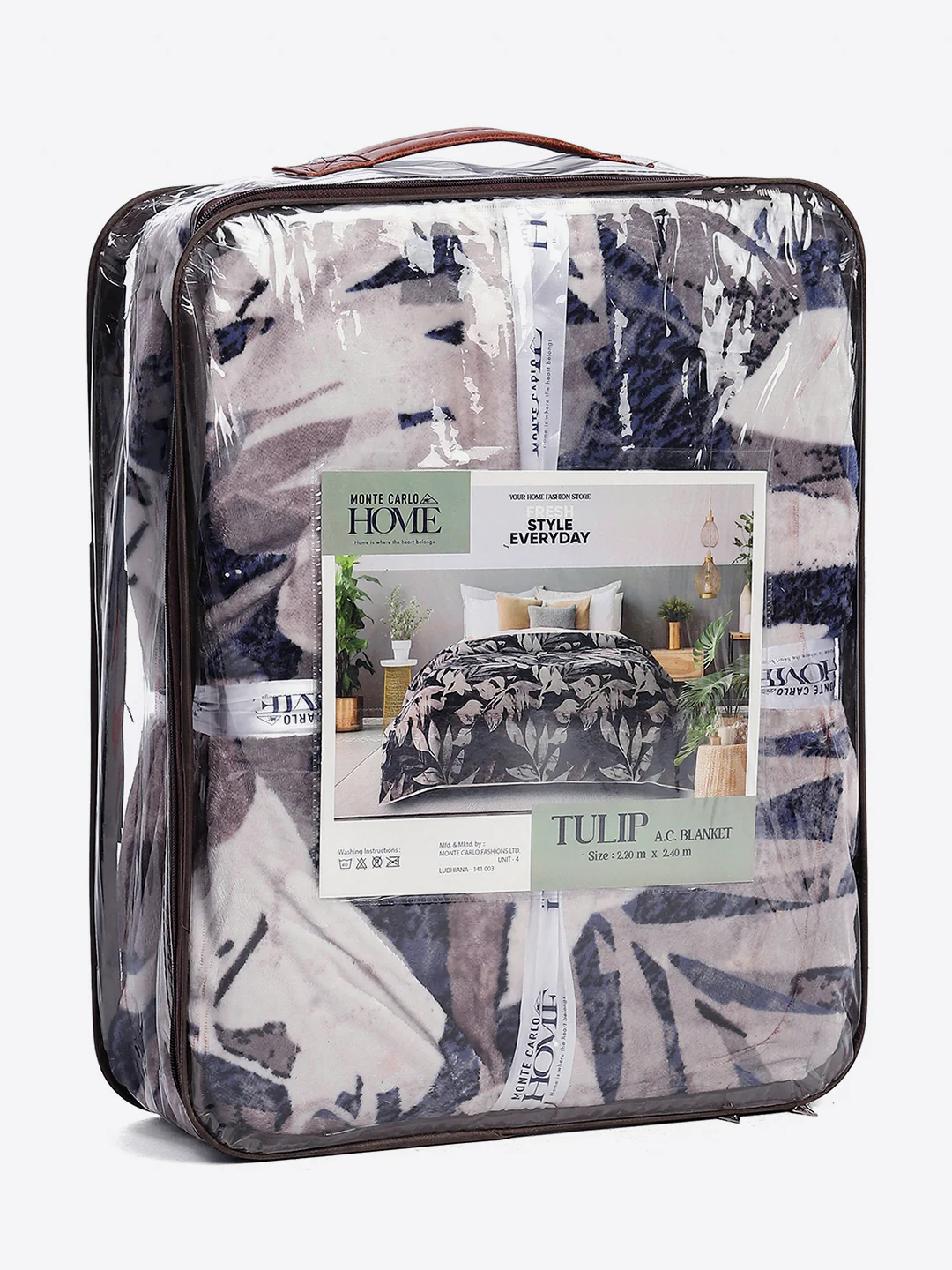 Printed Double Bed 300 GSM Blanket for AC Room - (Tulip) - Image 8