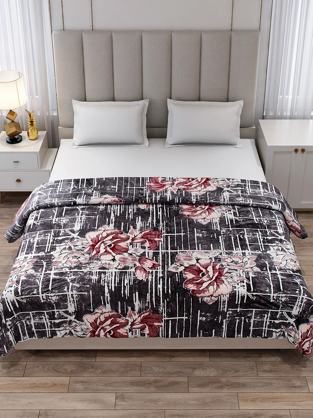 Printed Double Bed 354 GSM Blanket for AC Room - (Opera) - Image 2