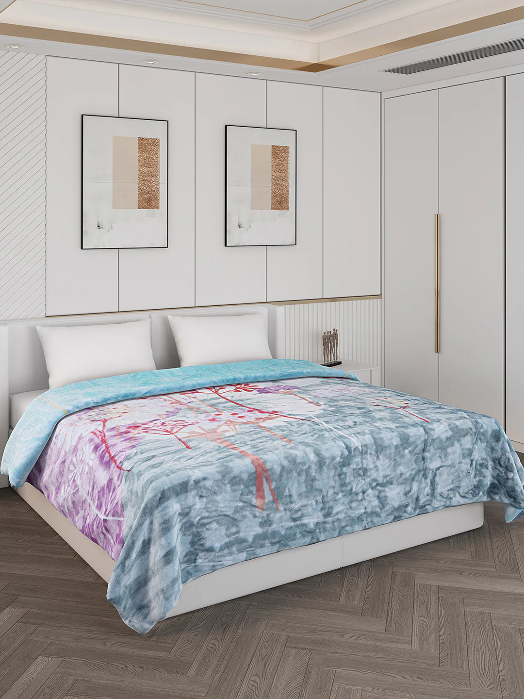 Printed Double Bed 550 GSM Blanket for Mild Winter -2 Ply (Weight 3 kg) - Image 4