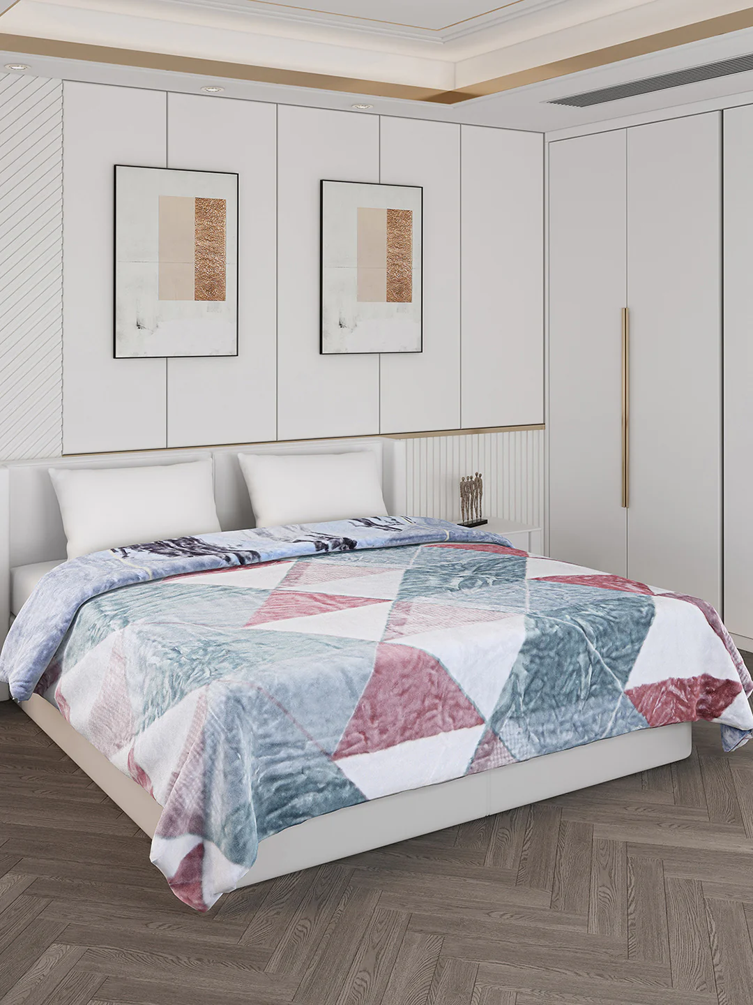Printed Double Bed 550 GSM Blanket for Mild Winter -2 Ply (Weight 3 kg) - Image 4