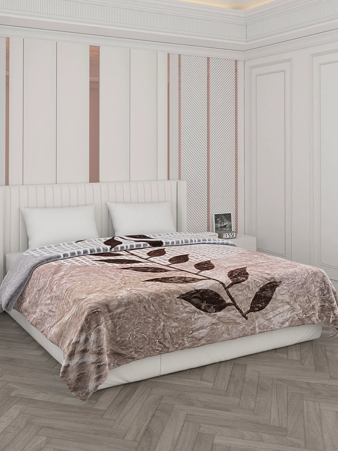 Printed Double Bed 596 GSM Blanket Samuel 2 Ply (Weight 3.15 kg) - Image 4