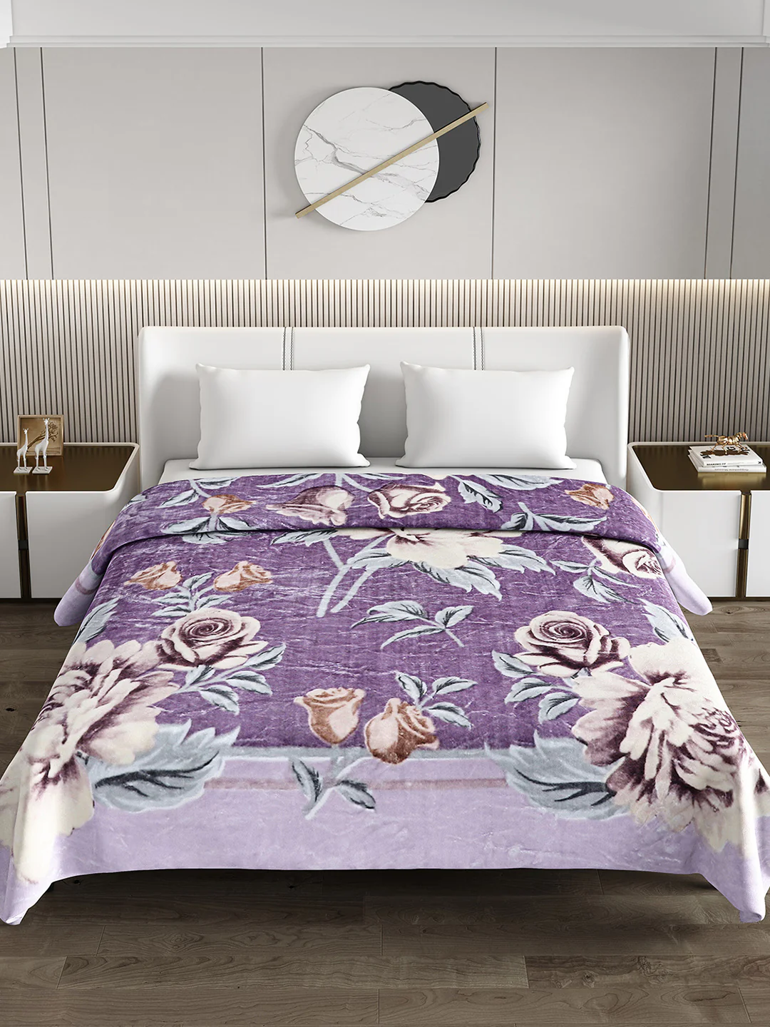 Printed Double Bed 691 GSM Blanket Bennett Super Soft 2 Ply (Weight 3.65 kg) - Image 3