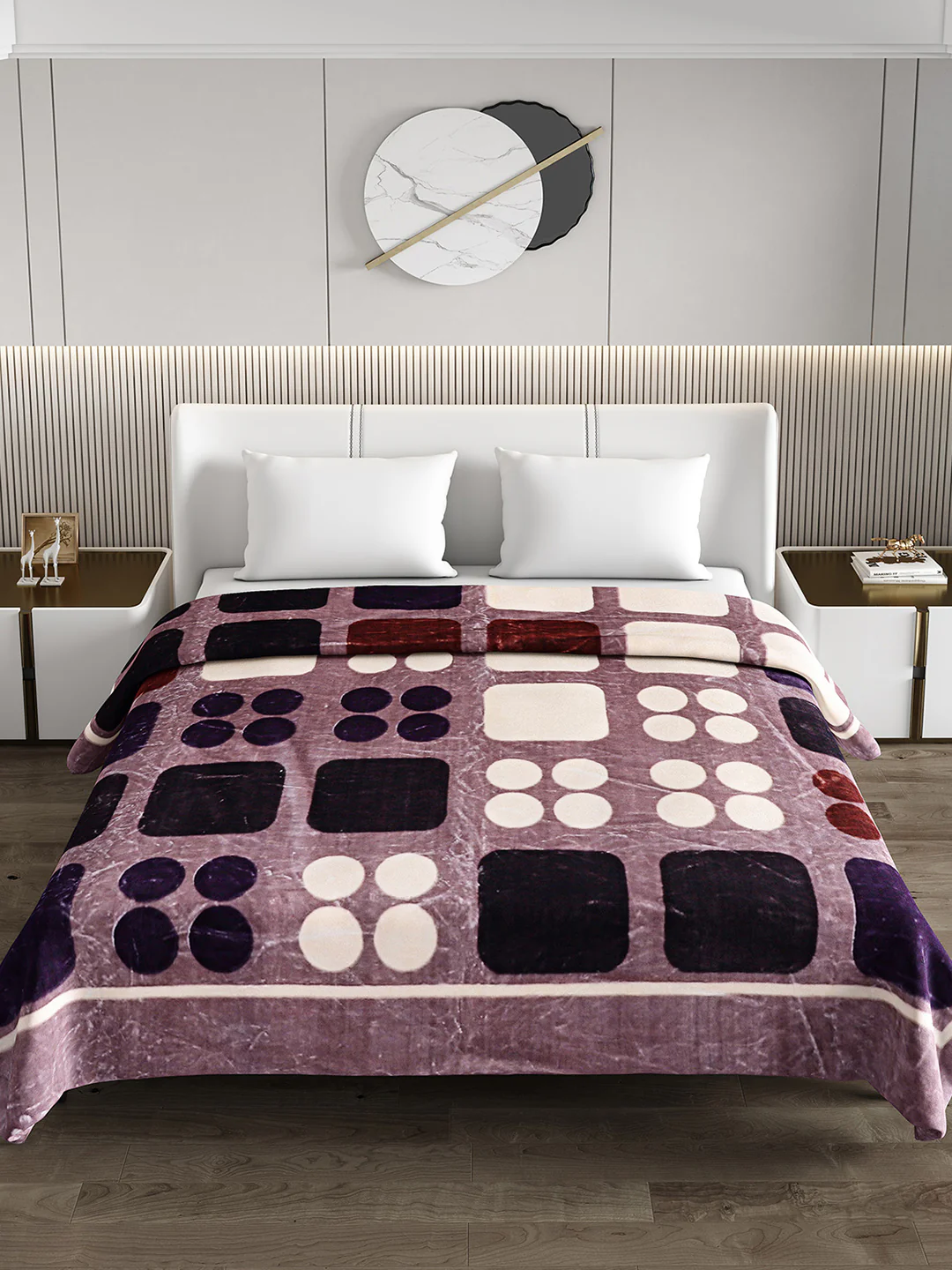 Printed Double Bed 691 GSM Blanket Bennett Super Soft 2 Ply (Weight 3.65 kg) - Image 3