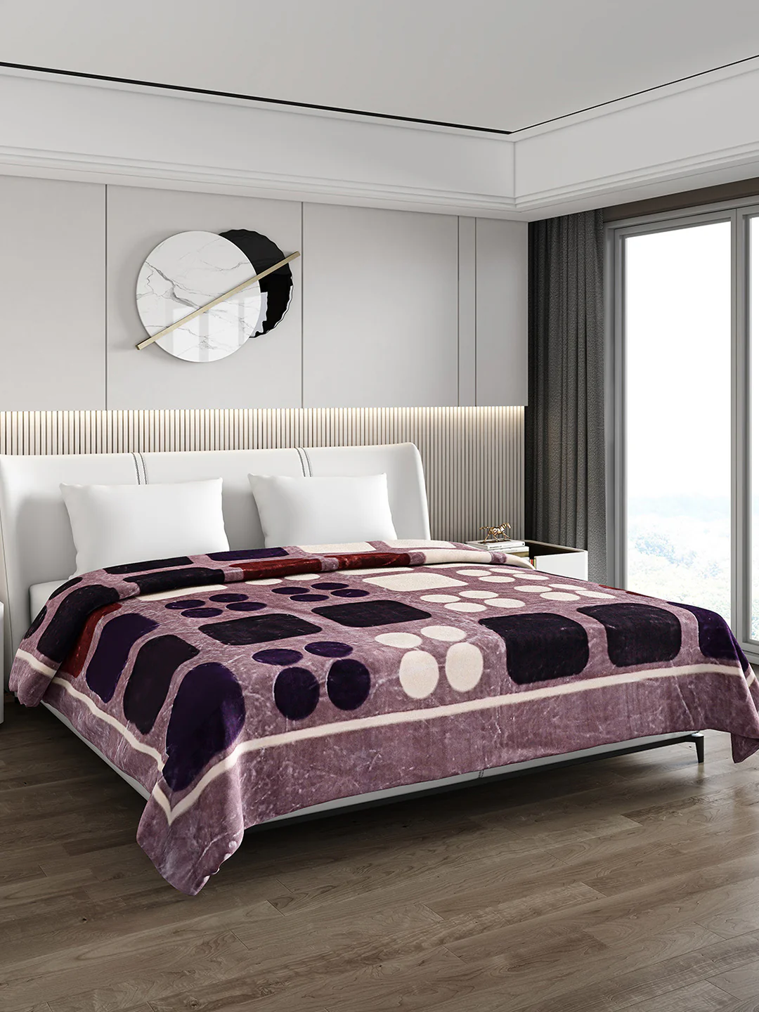 Printed Double Bed 691 GSM Blanket Bennett Super Soft 2 Ply (Weight 3.65 kg) - Image 4
