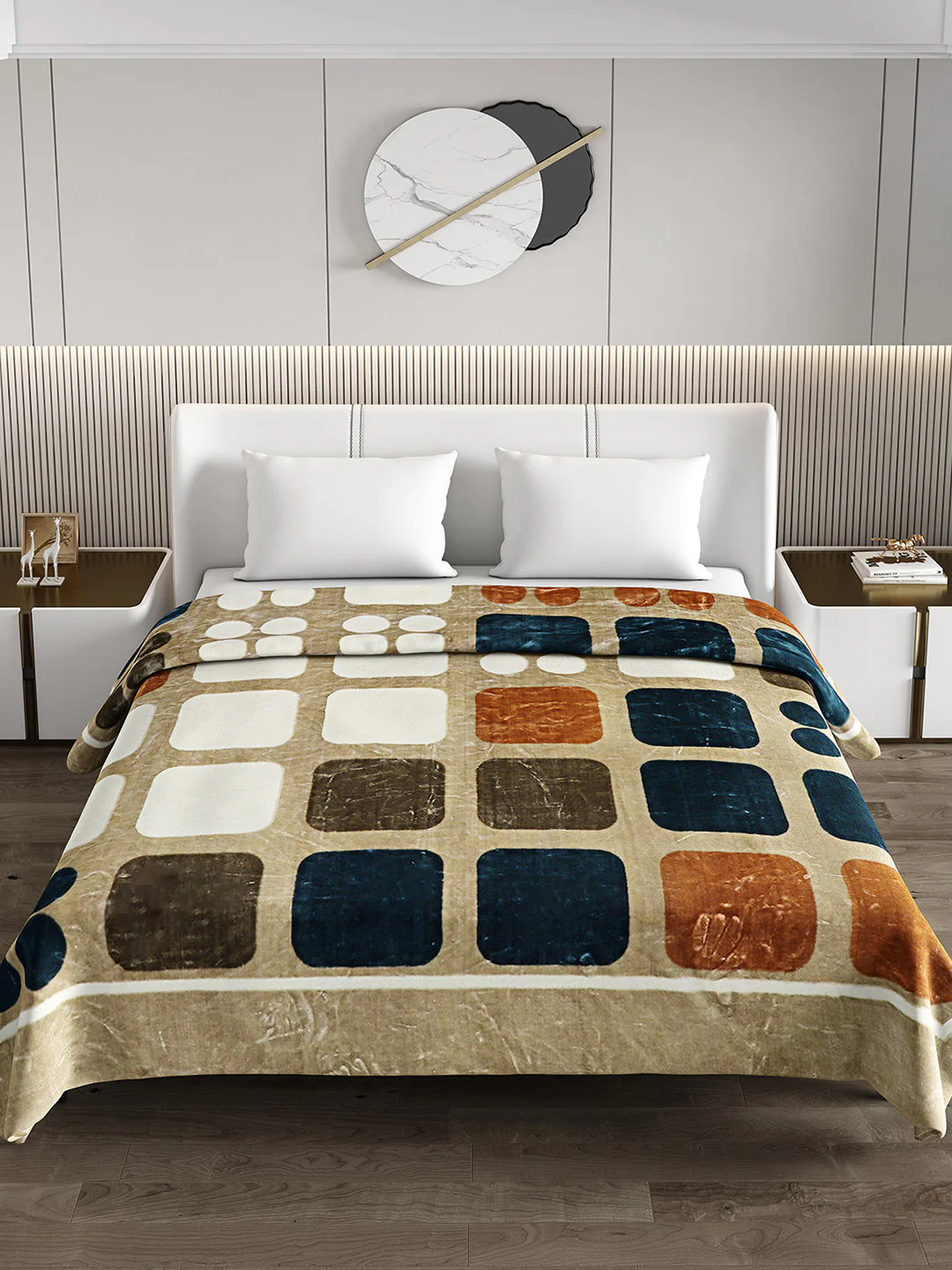 Printed Double Bed 691 GSM Blanket Bennett Super Soft 2 Ply (Weight 3.65 kg) - Image 3