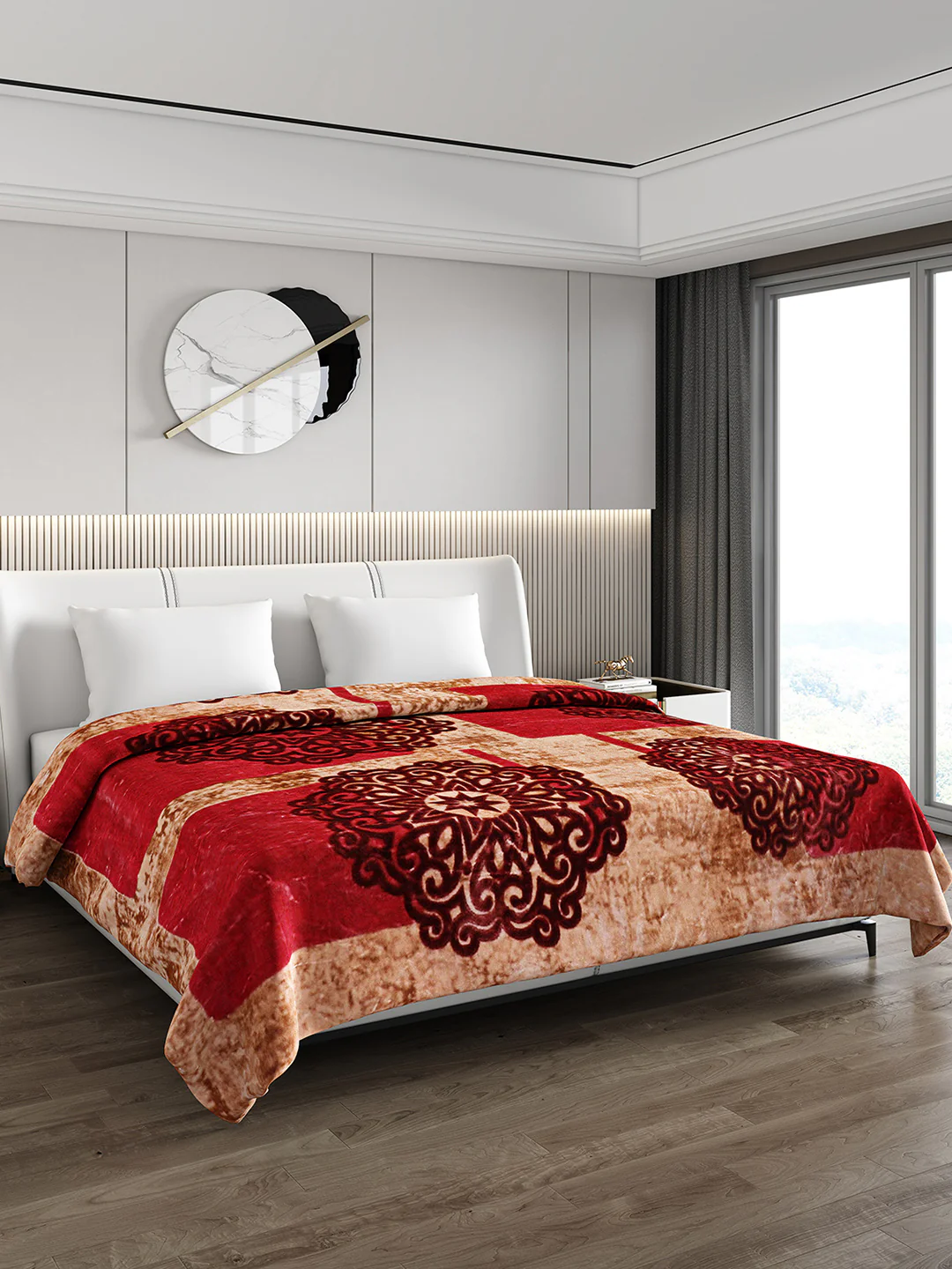 Printed Double Bed 691 GSM Blanket Bennett Super Soft 2 Ply (Weight 3.65 kg) - Image 4
